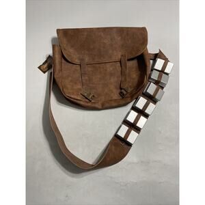 Chewbacca Disney Parks Star Wars Galaxy's Edge Messenger Bag Brown NWT
